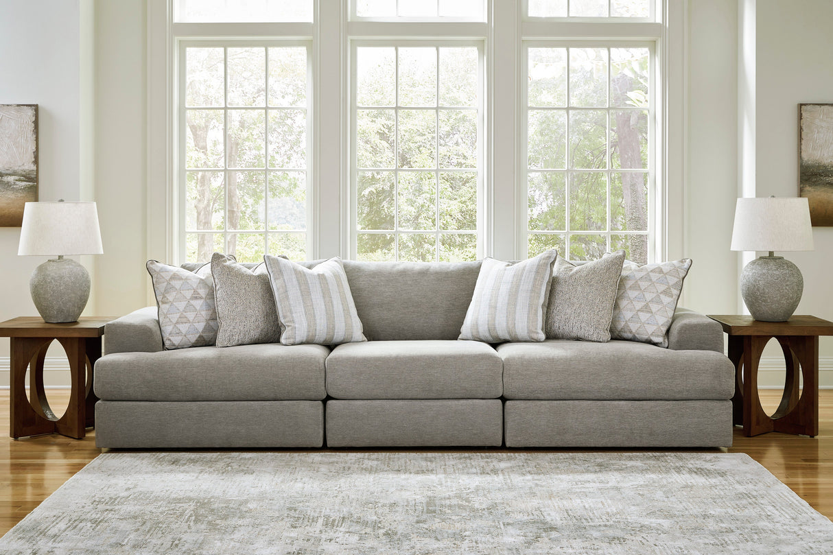 Avaliyah Ash 3-Piece Sectional Sofa