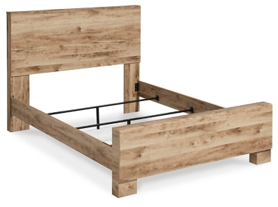 Hyanna Queen Panel Bed with Dresser, Mirror and 1 Nightstand