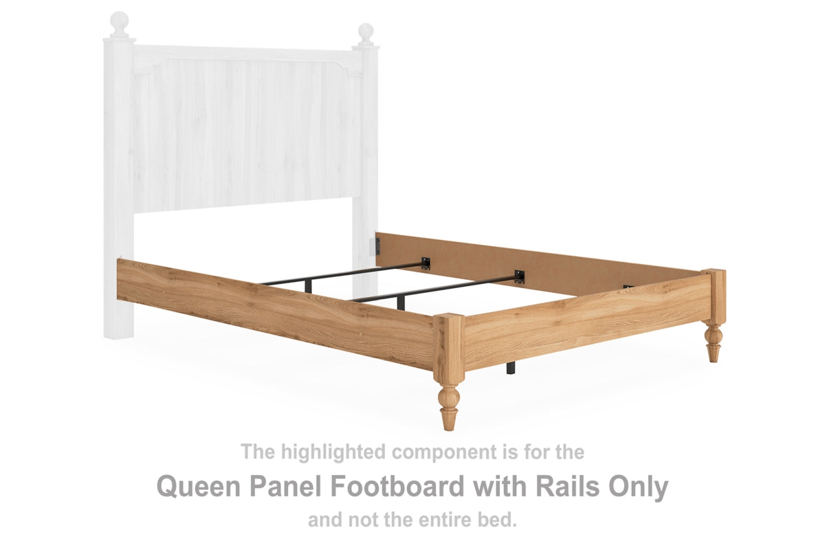 Aleaport Queen Panel Footboard with Rails