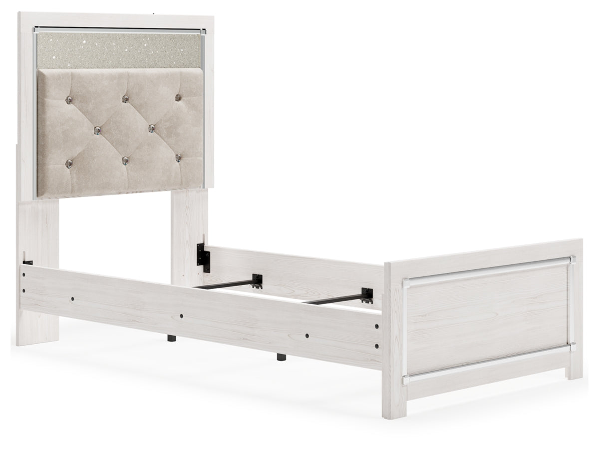 Altyra Twin Panel Bed, Dresser, Mirror and Nightstand