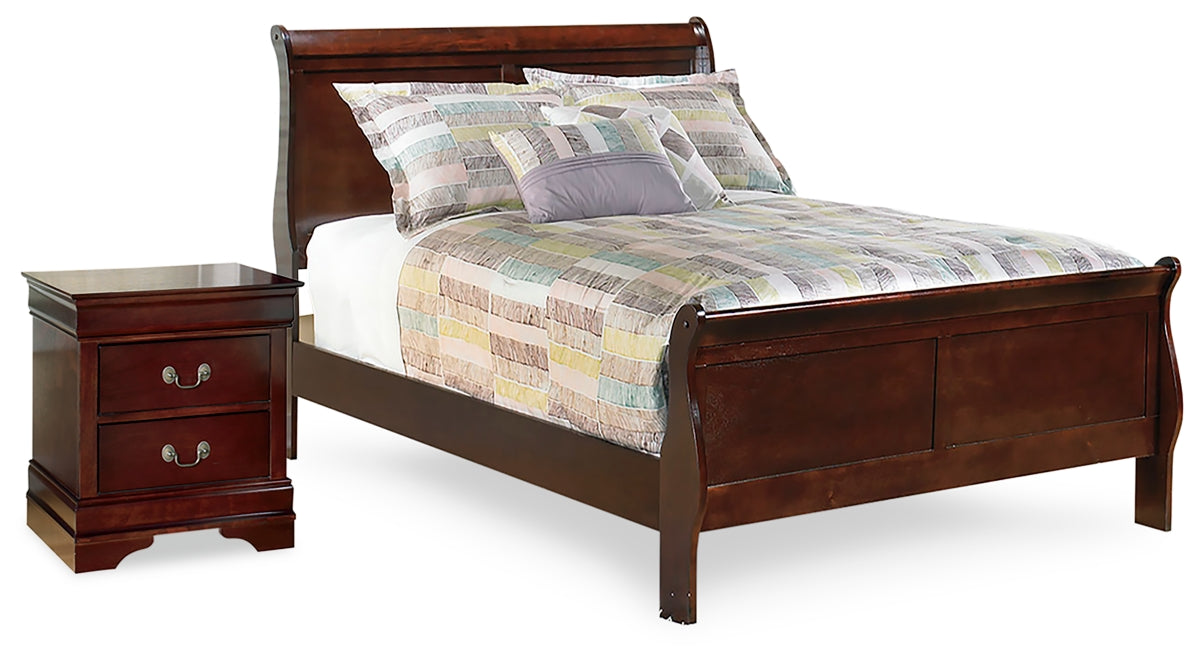 Alisdair Full Sleigh Bed and Nightstand