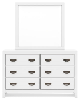 Binterglen King Panel Bed, Dresser, Mirror and Nightstand