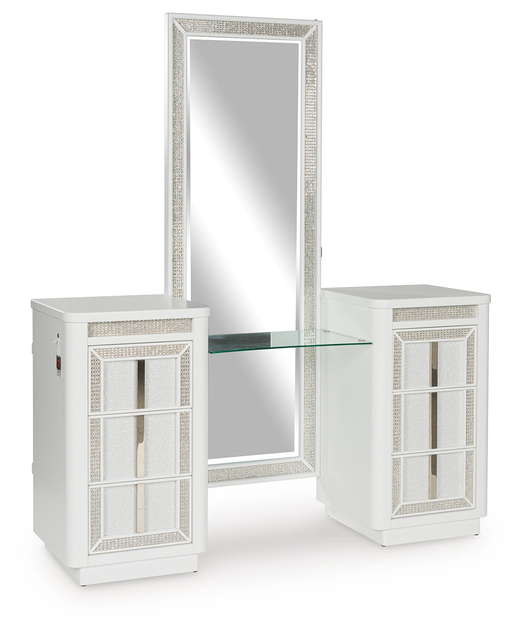 Chalanna White Vanity with Mirror