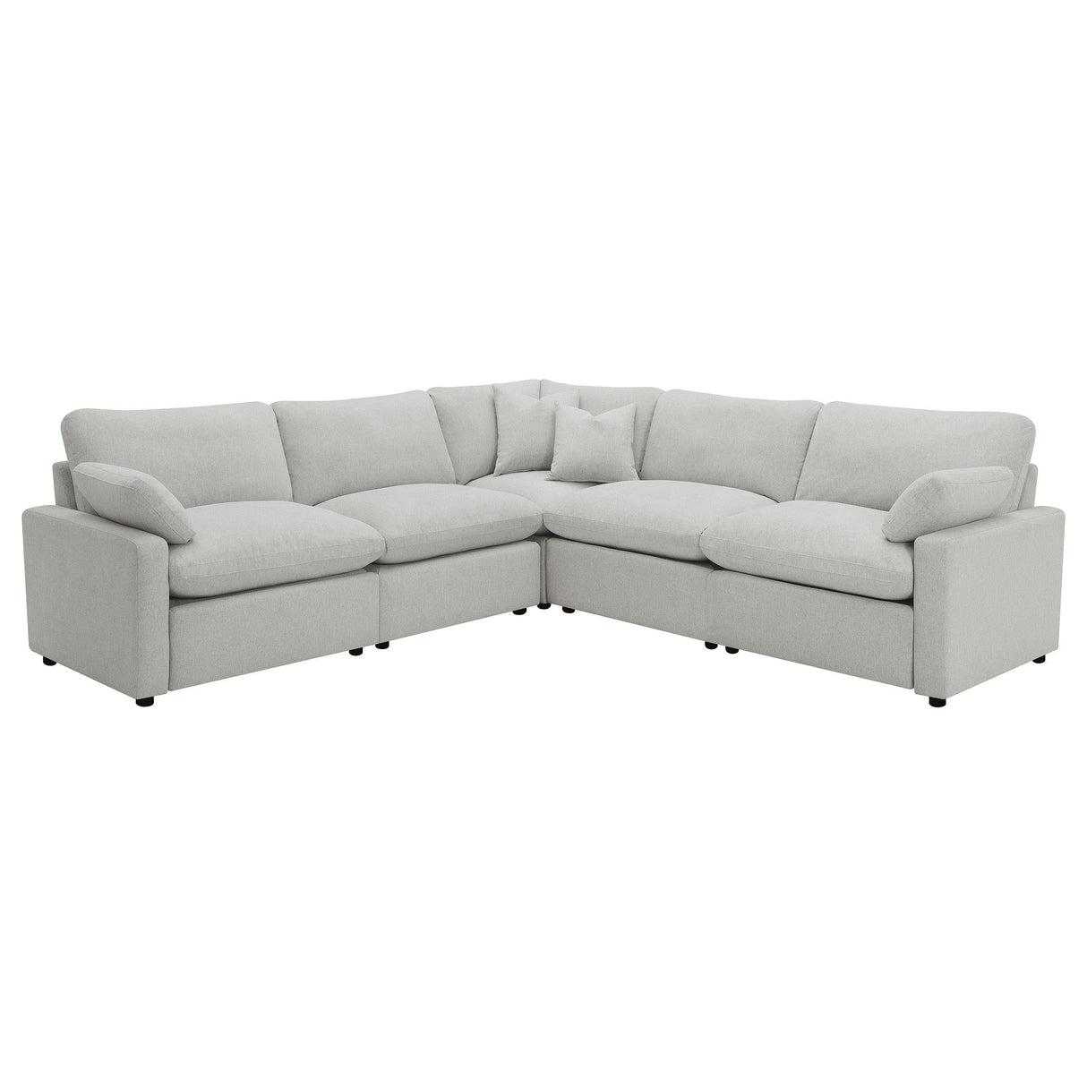 Collins Gray 5-Piece Modular Power Reclining Sectional Sofa