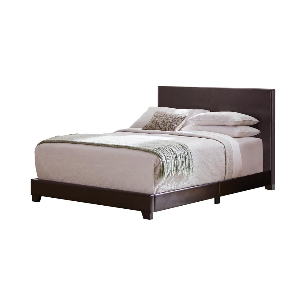 Dorian Brown Upholstered Full Bed