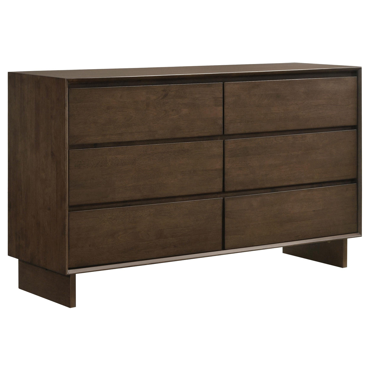 Glenwood Warm Brown 6-Drawer Dresser