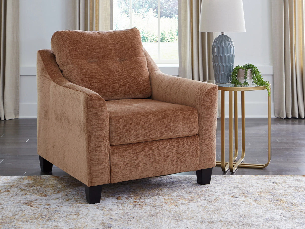 Rainn Latte Upholstered Tight Back Chair