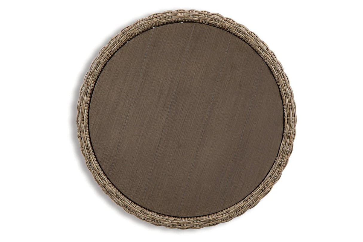 DANSON Beige Outdoor End Table