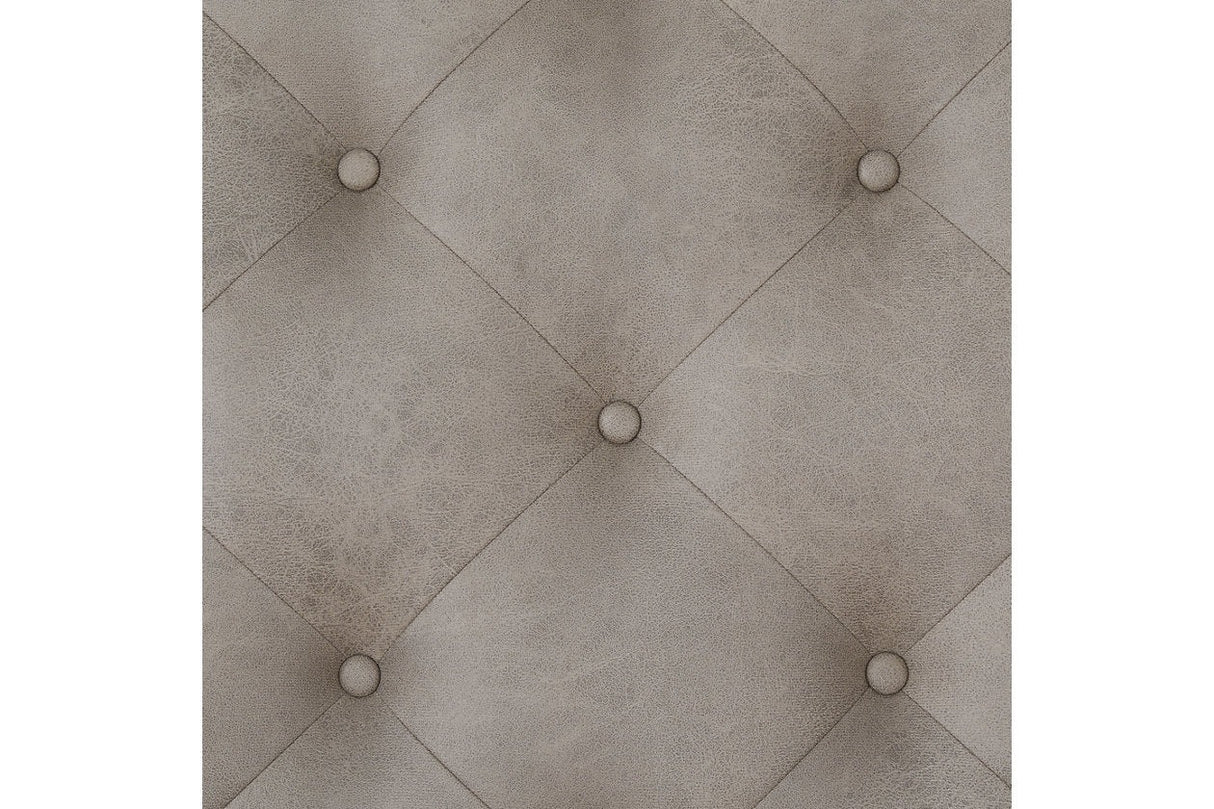 Kanwyn Whitewash Upholstered Ottoman Coffee Table