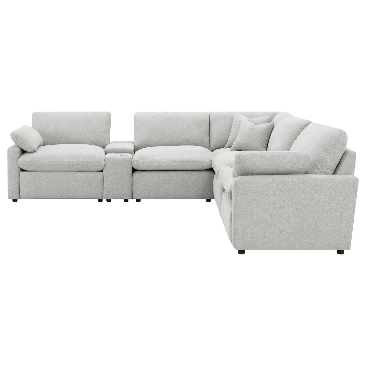 Collins Gray 7-Piece Modular Power Reclining Sectional