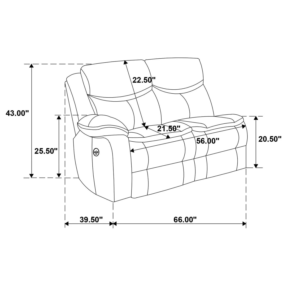 Sycamore Dark Gray Power Reclining Sectional