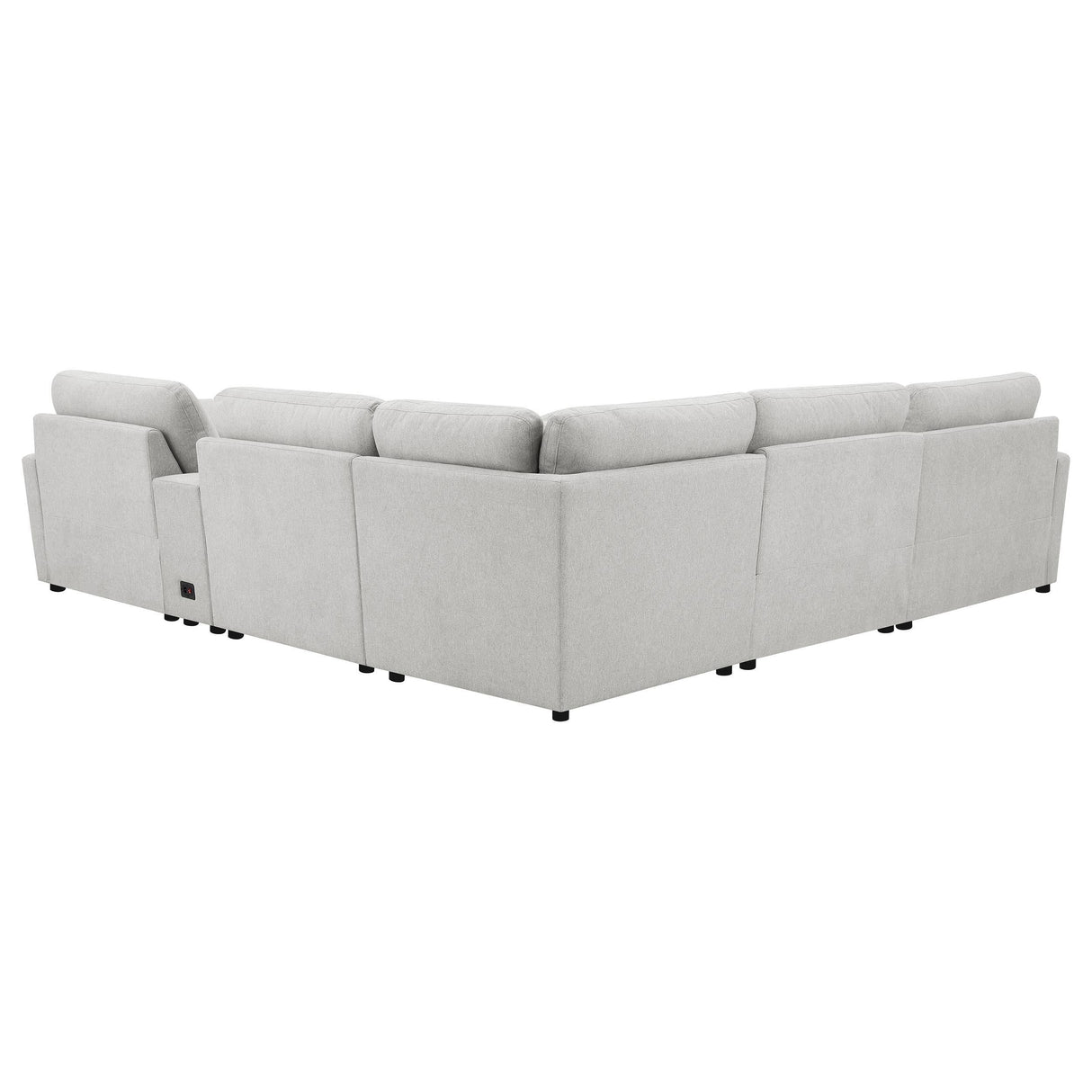 Collins Gray 6-Piece Modular Power Reclining Sectional