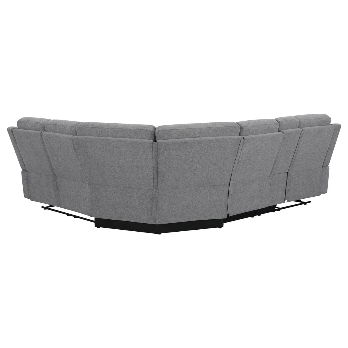 David Smoke 3-Piece Upholstered Motion Sectional with Pillow Arms