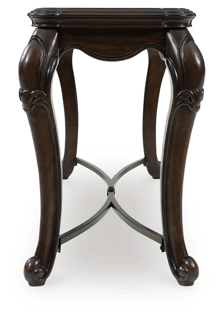 Maylee Dark Brown Sofa Table