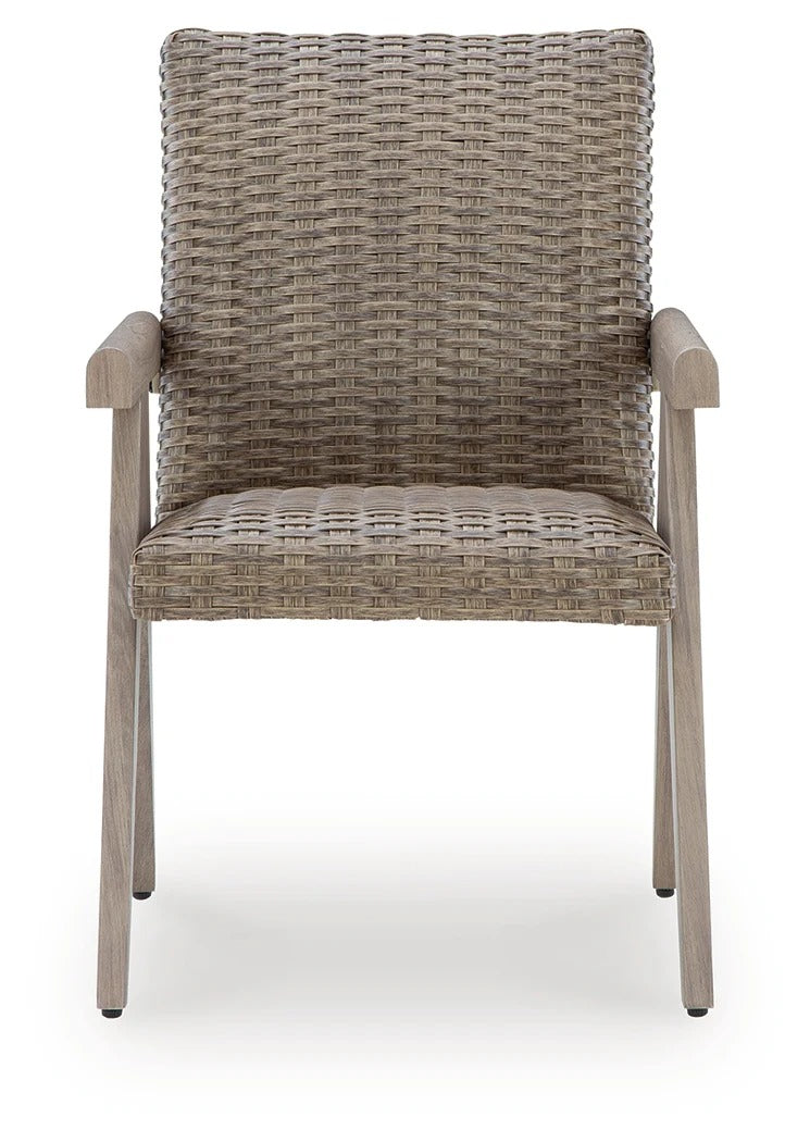 Cliff Trails Beige Outdoor Arm Chair