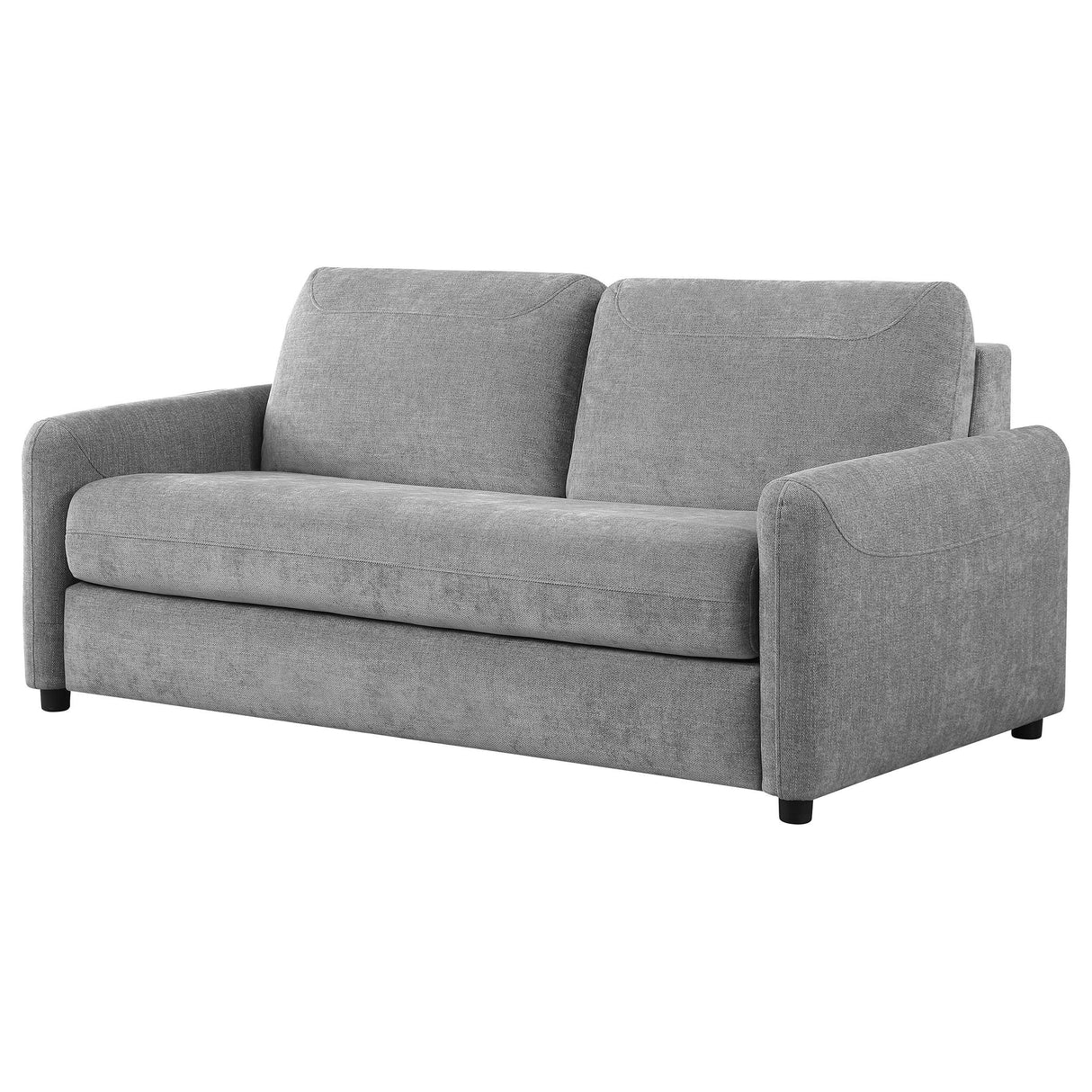 Rylie Gray Upholstered Sofa Sleeper with Queen Mattress