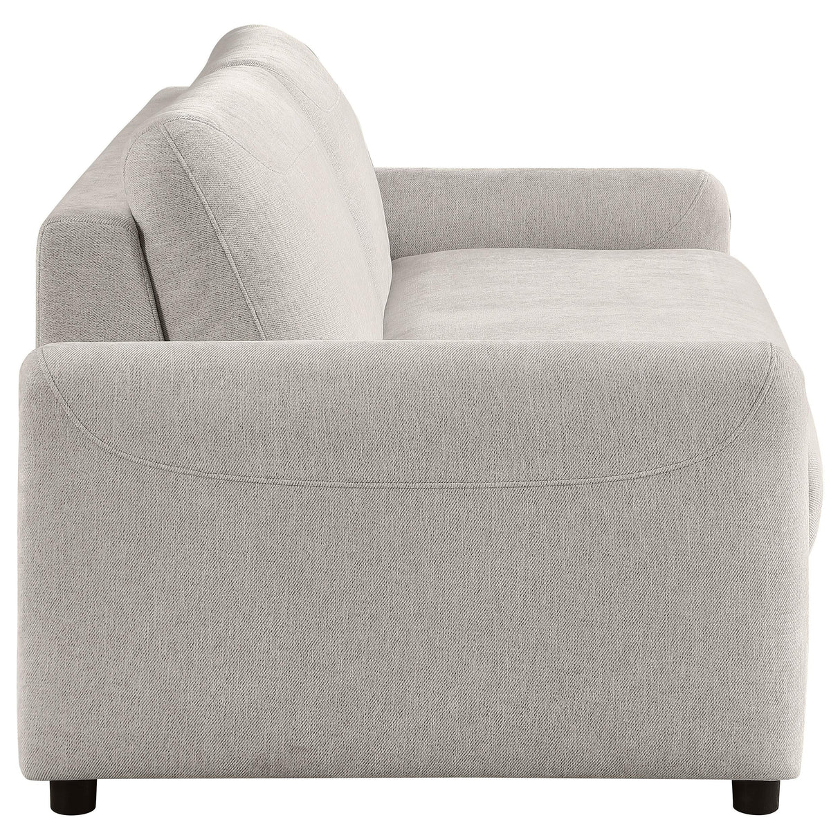 Rylie Beige Upholstered Sofa Sleeper with Queen Mattress
