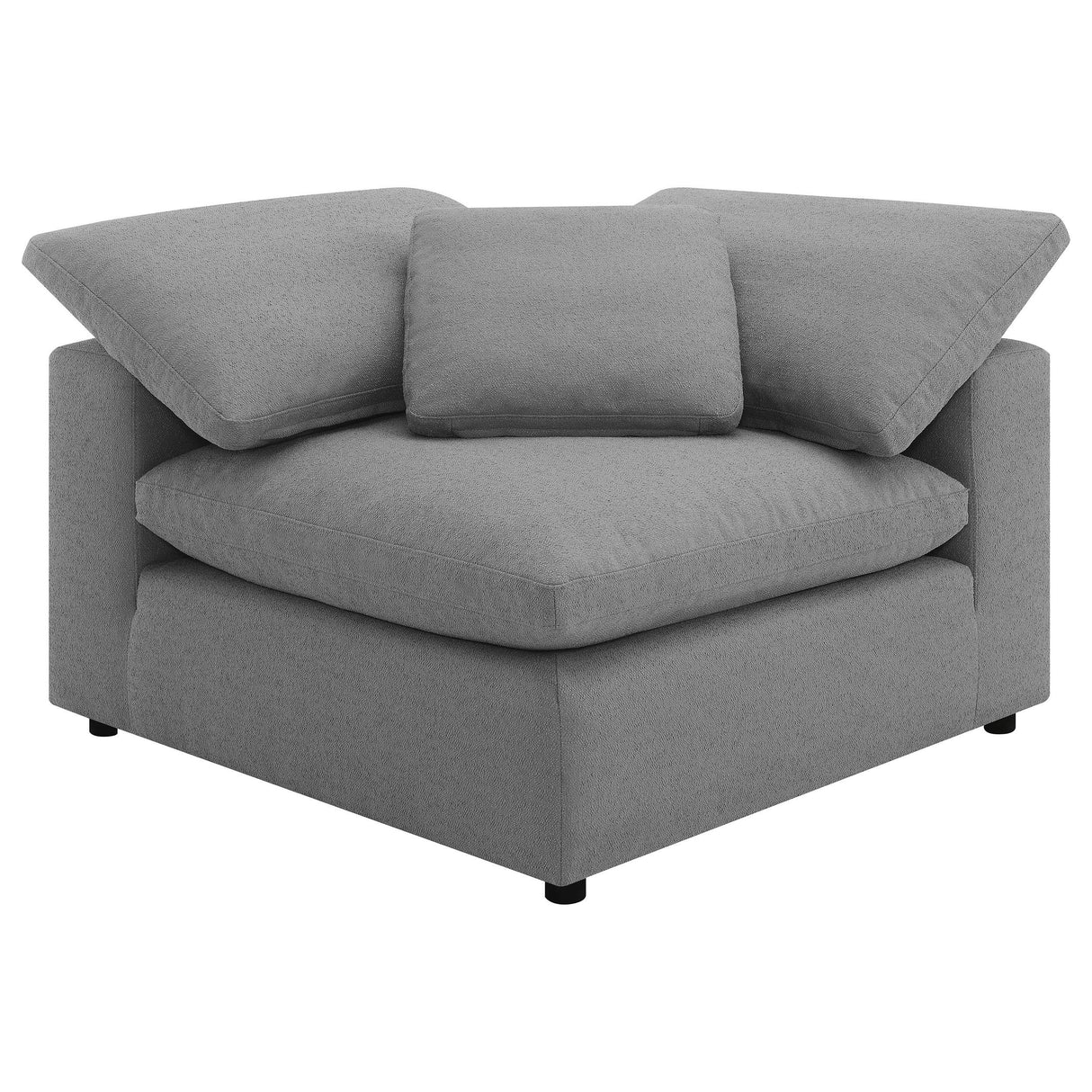 Raleigh Gray 6-Piece Boucle Upholstered Modular Sectional