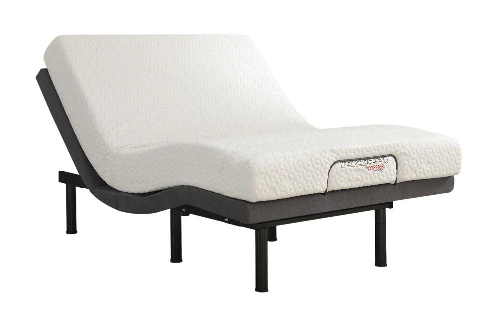 Clara Gray and Black Full Adjustable Bed Base