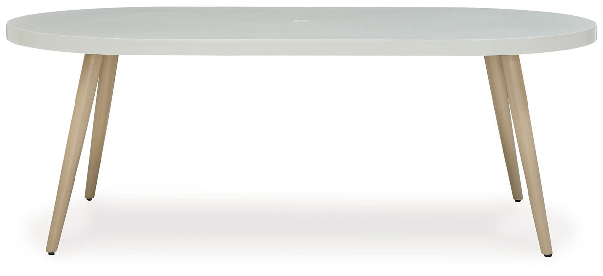 Seton Creek White Outdoor Dining Table