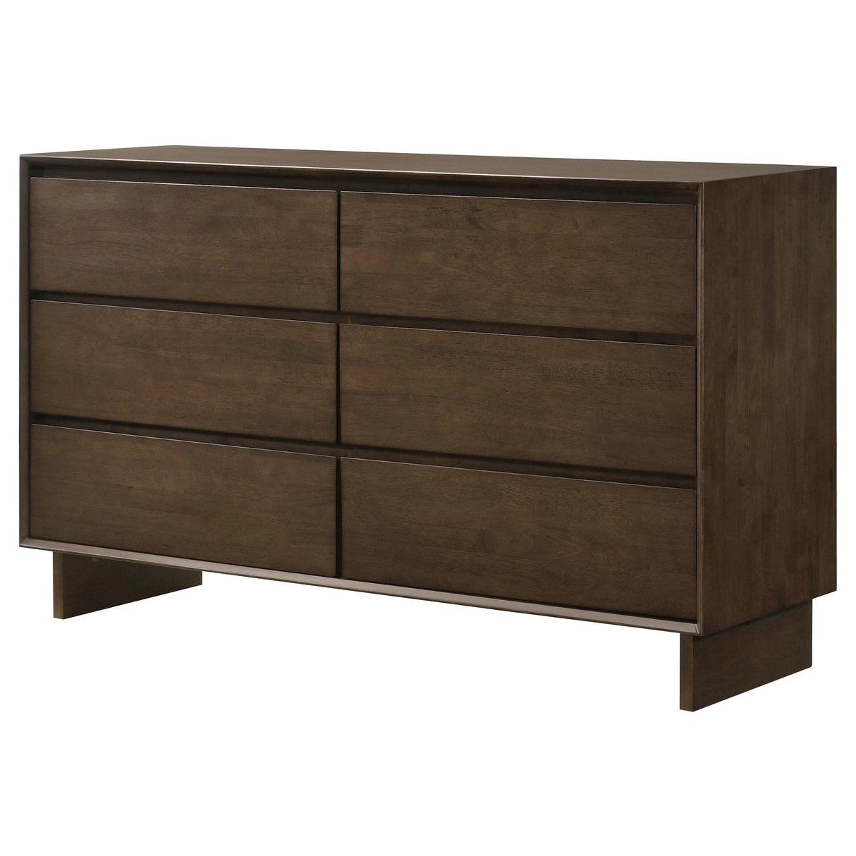 Glenwood Warm Brown 6-Drawer Dresser