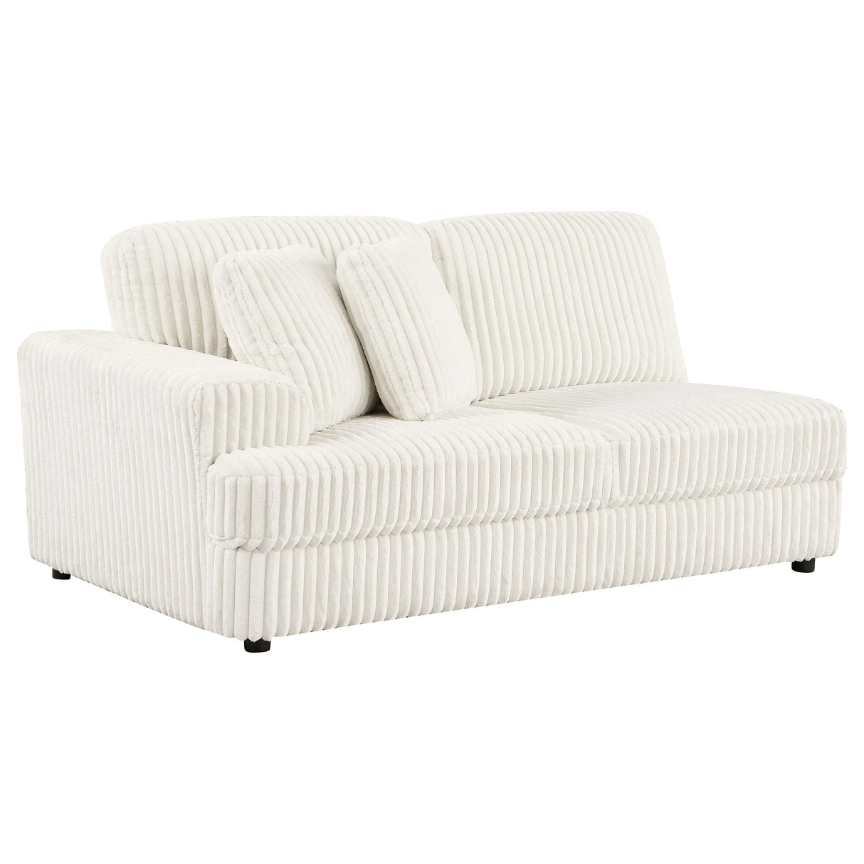 Charlotte Ivory 5-Piece Upholstered Curved Modular Sectional Sofa