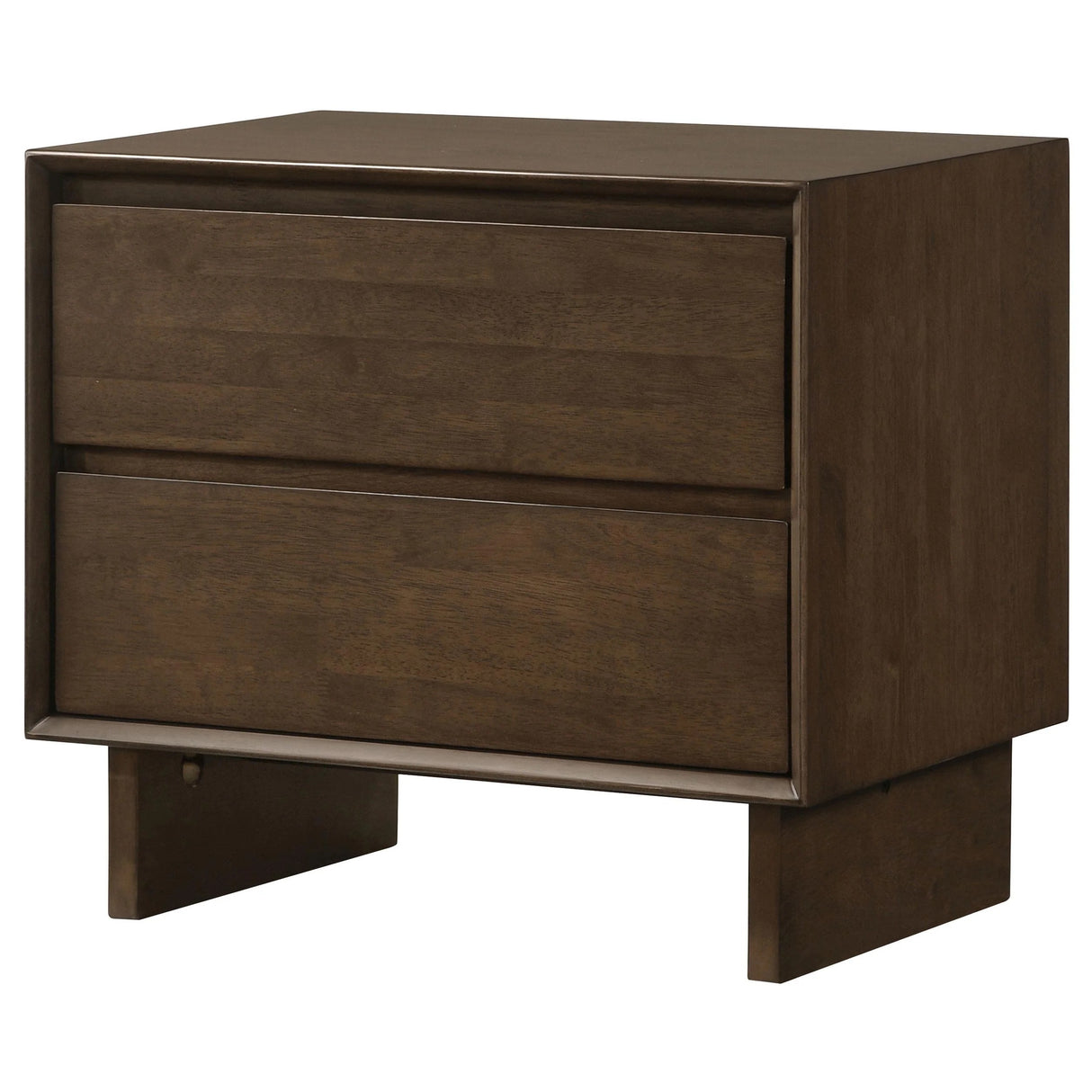 Glenwood Warm Brown 2-Drawer Nightstand