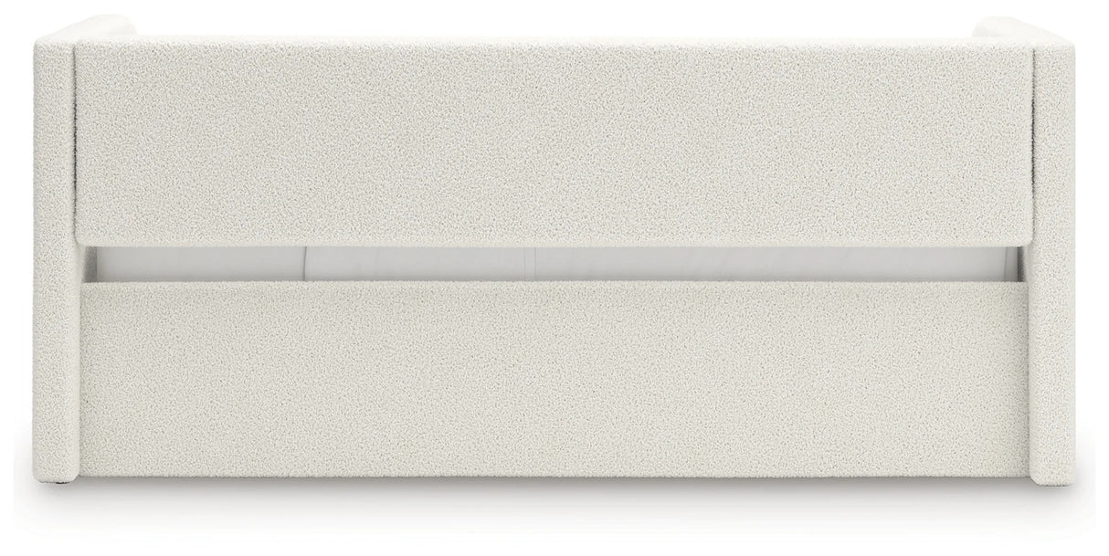 Arloster Tan/White Twin Upholstered Day Bed