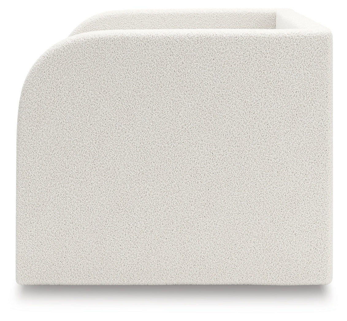 Arloster Tan/White Twin Upholstered Day Bed