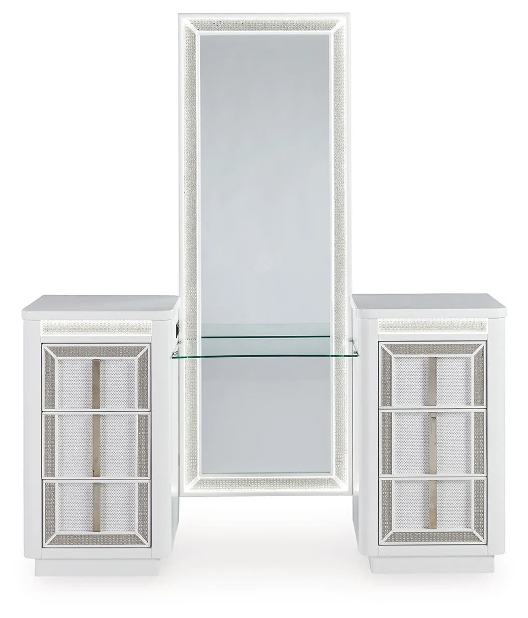 Chalanna White Vanity with Mirror