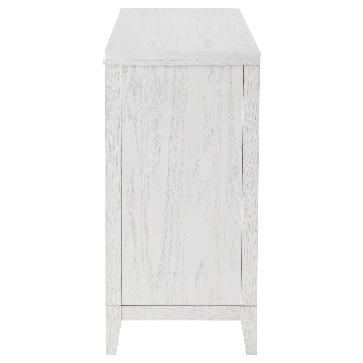 Marielle Distressed White 6-Drawer Bedroom Dresser