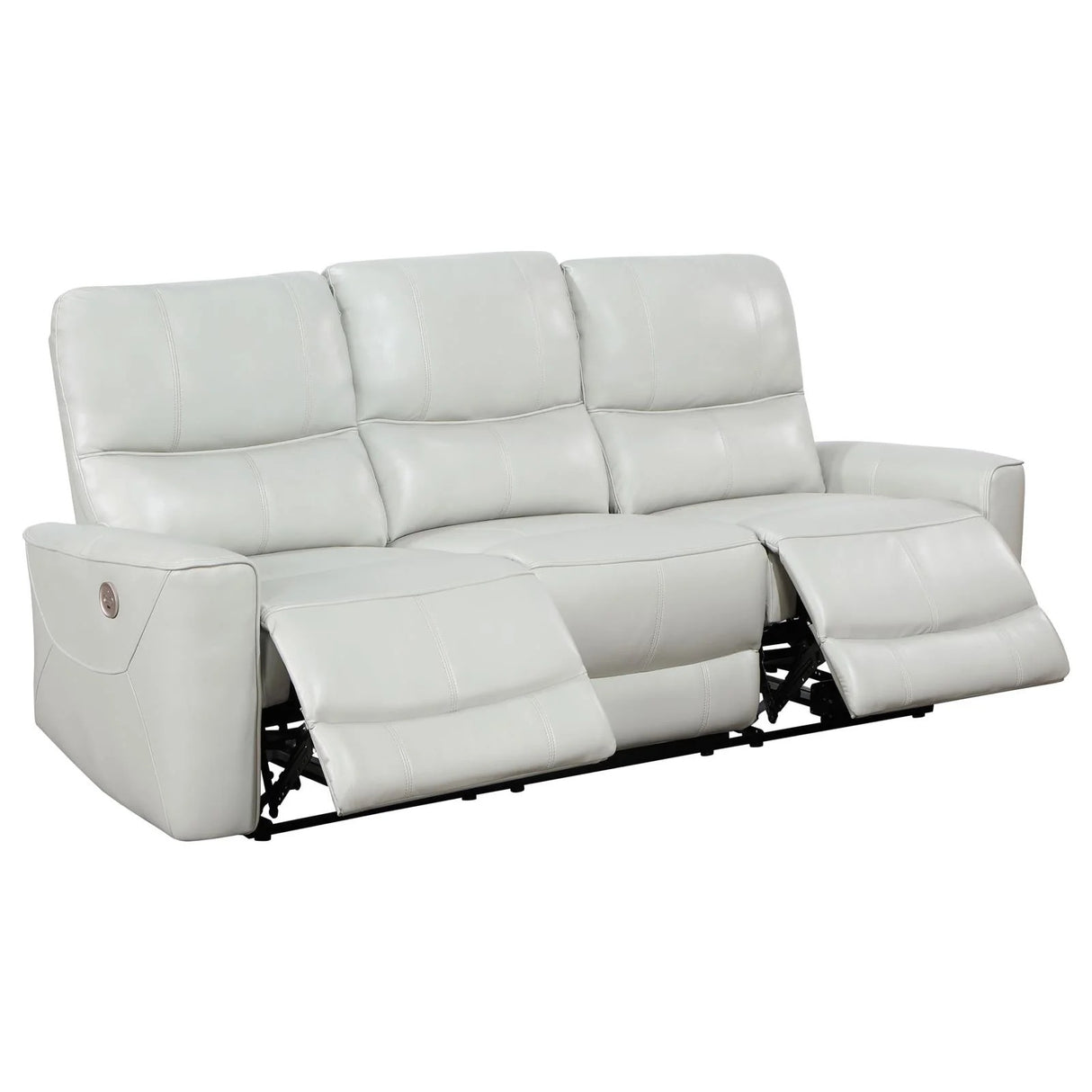 Greenfield Ivory Upholstered Power Reclining Living Room Set