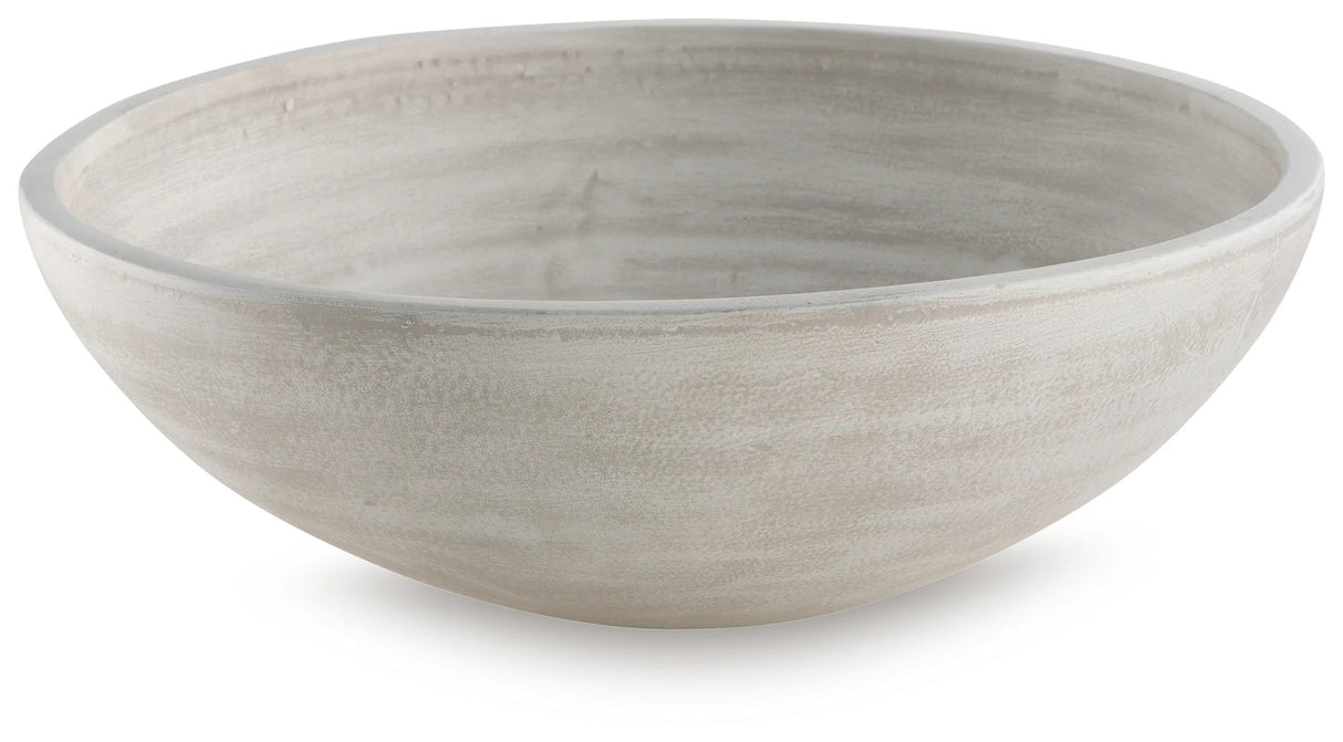 Meadie Distressed White Bowl