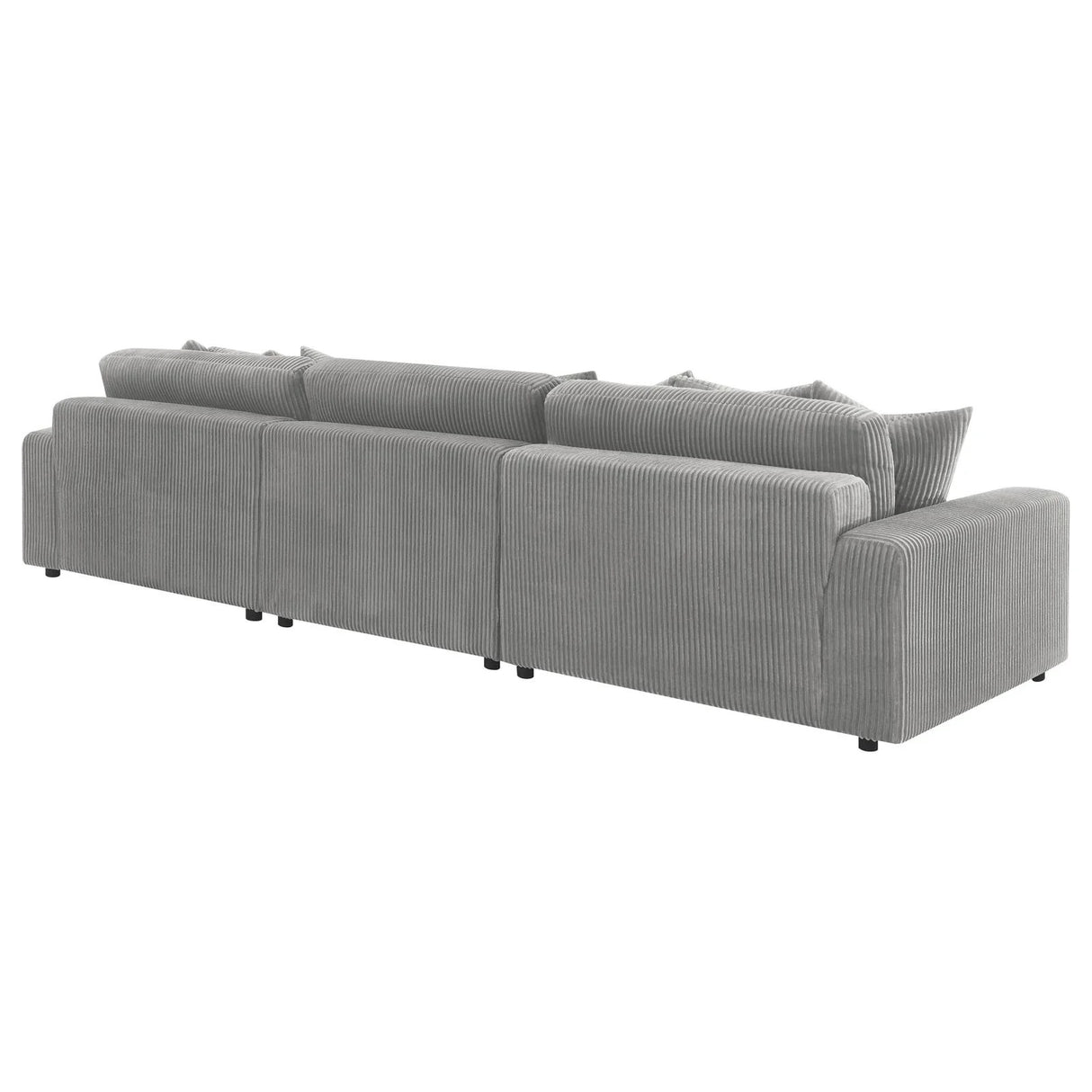 Blaine Fog Upholstered Reversible Sectional