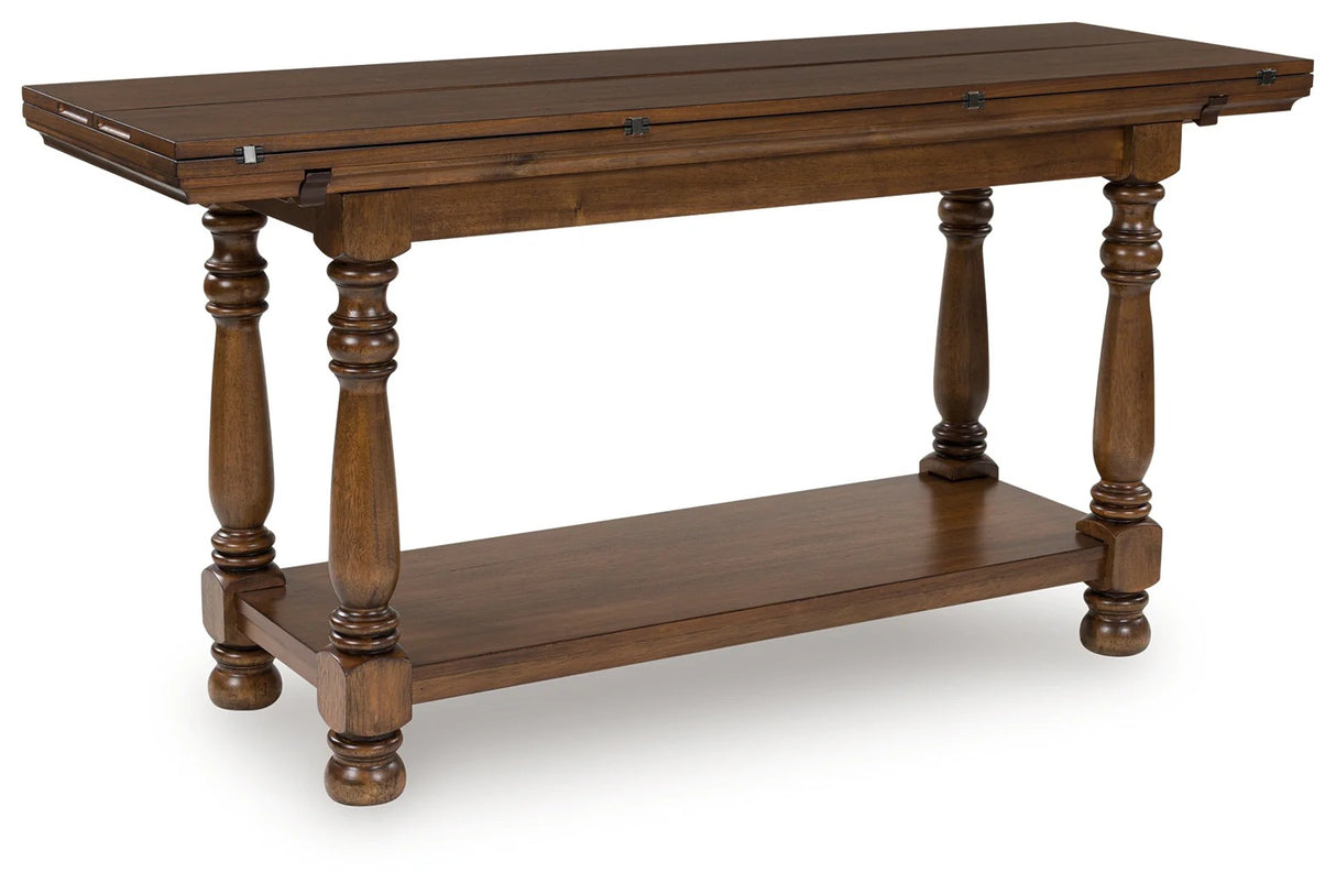 Sturlayne Brown Flip Top Sofa Table