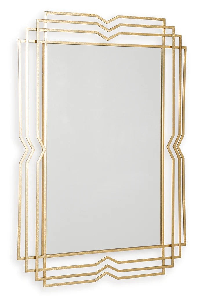Claybrook Gold Finish Accent Mirror