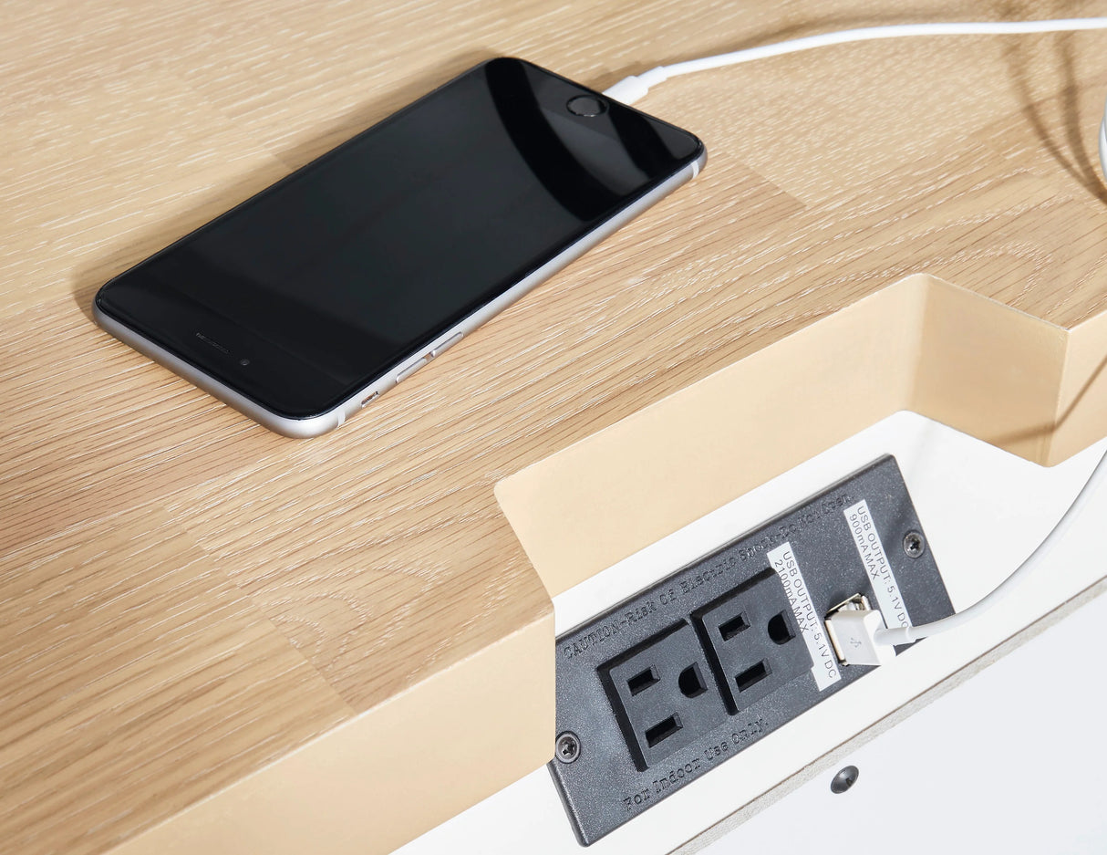 Ashbryn White/Natural Storage Platform Bedroom Set