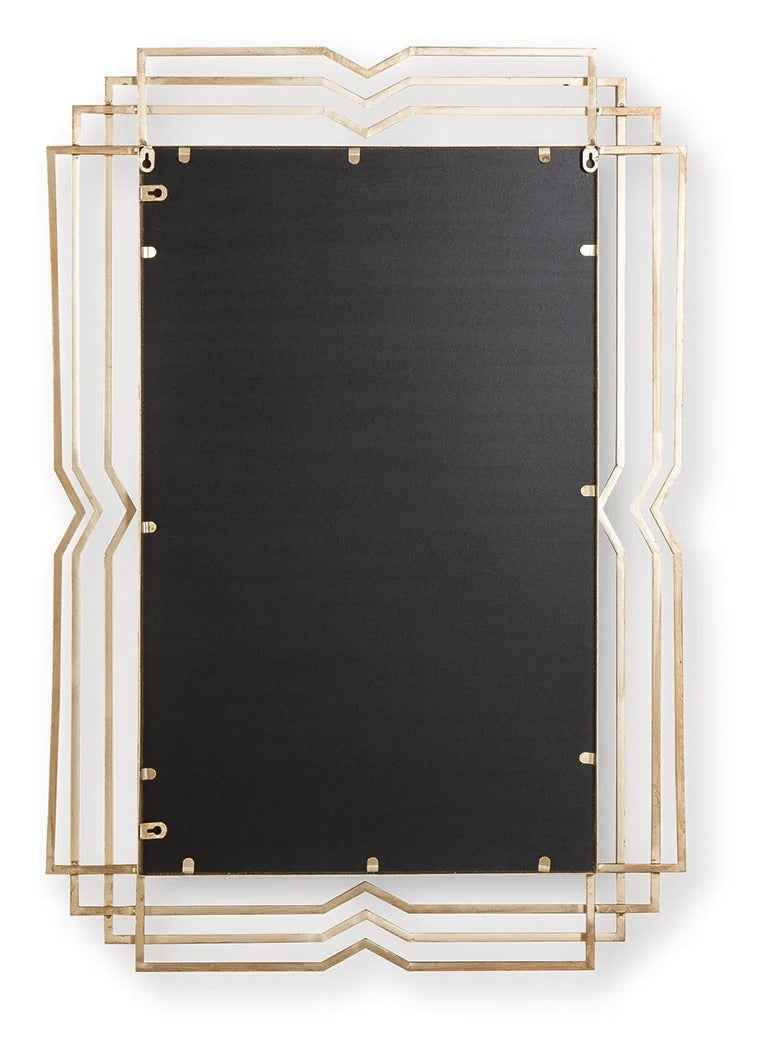 Claybrook Gold Finish Accent Mirror