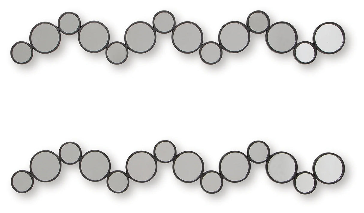 Vinler Black Accent Mirror Set (Set of 2)