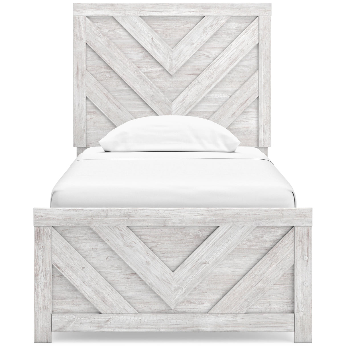 Cayboni Whitewash Youth Panel Bedroom Set