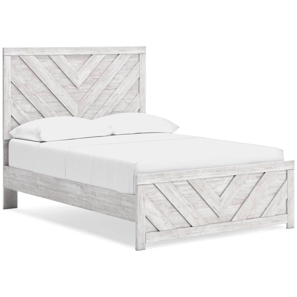 Cayboni Whitewash Youth Panel Bedroom Set