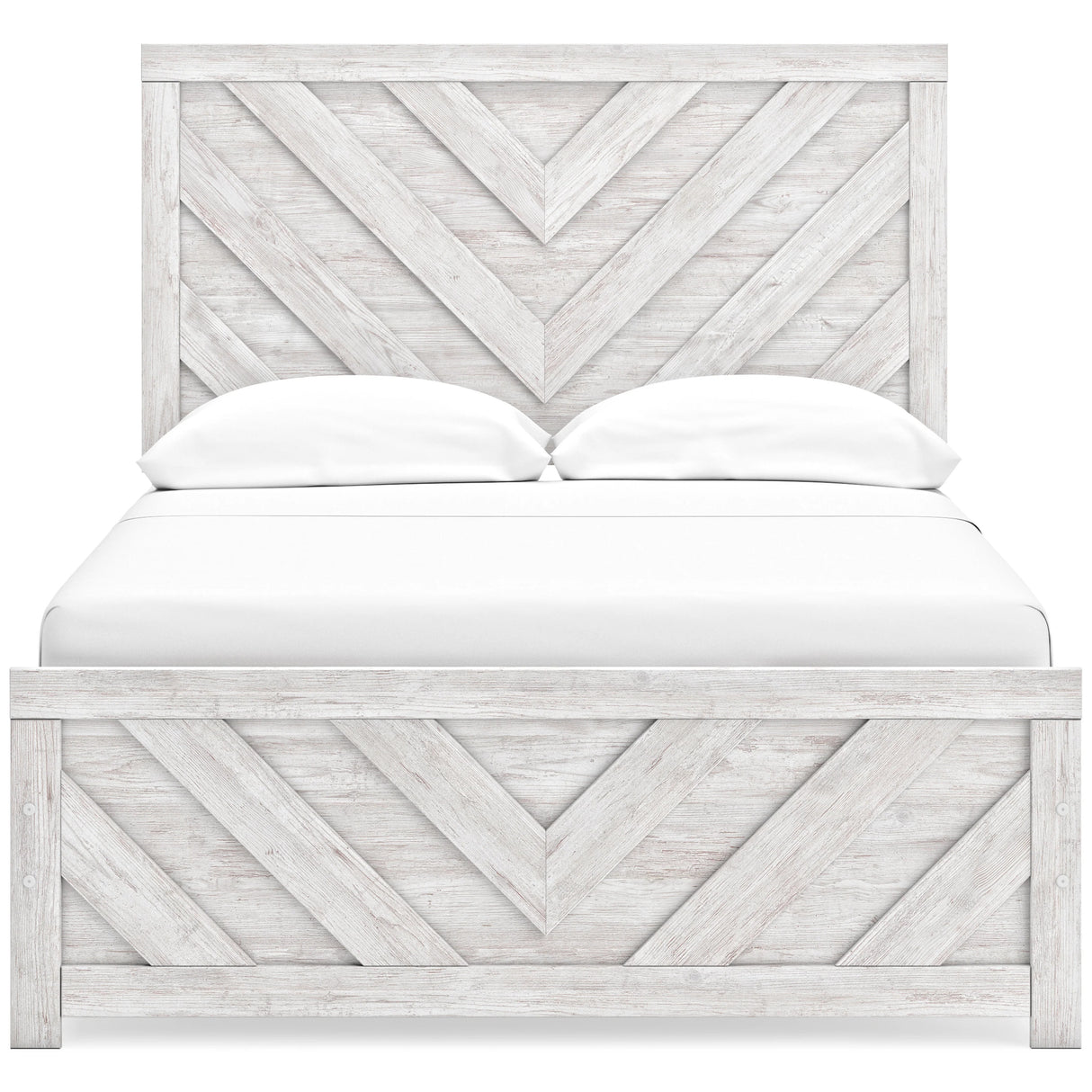 Cayboni Whitewash Youth Panel Bedroom Set
