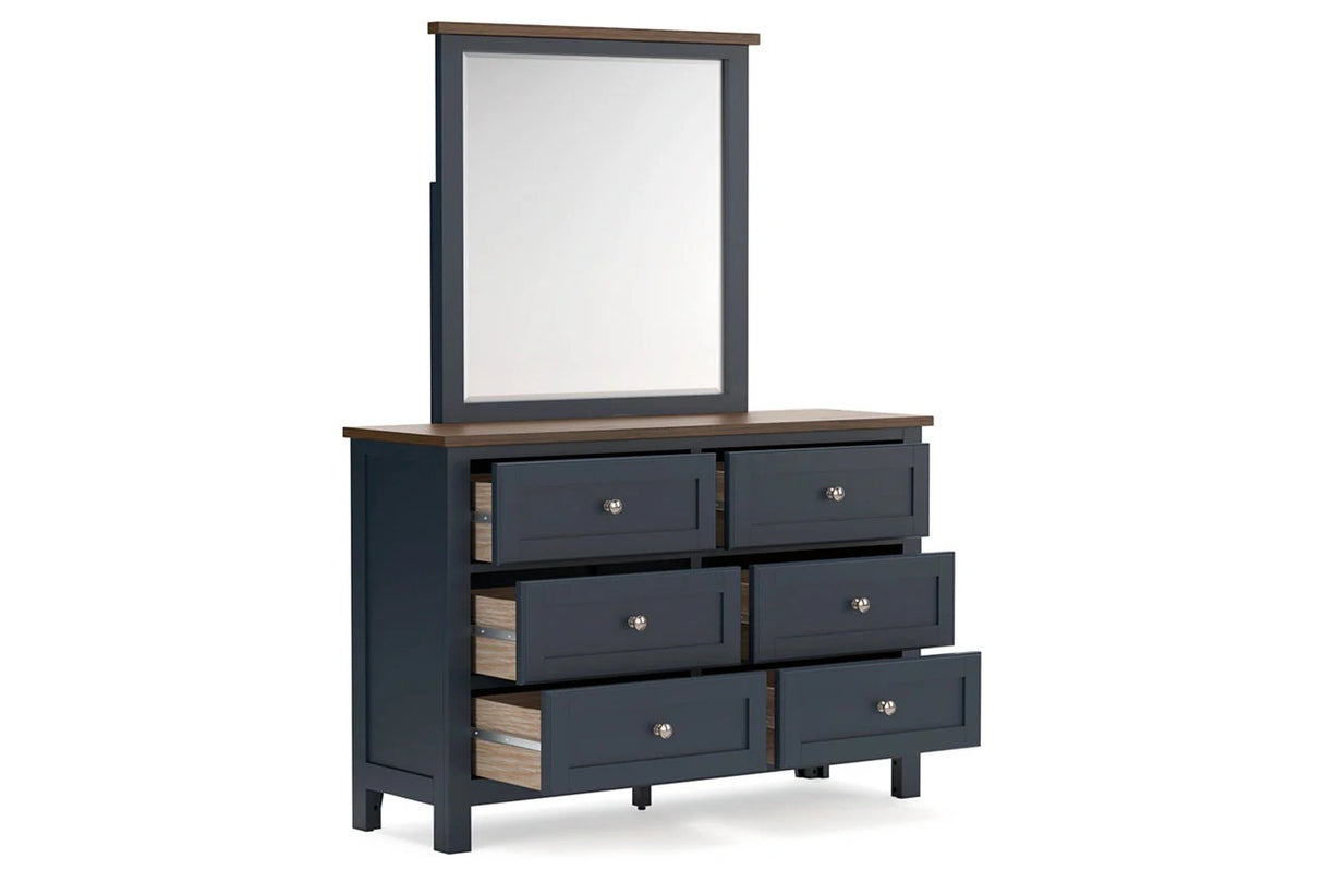Landocken Brown/Blue Youth Panel Bedroom Set