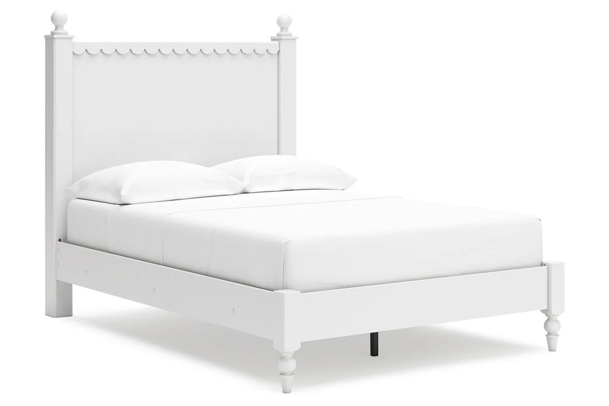 Mollviney White Youth Panel Bedroom Set