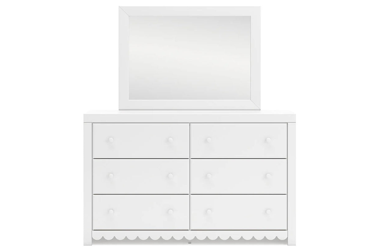 Mollviney White Youth Panel Bedroom Set