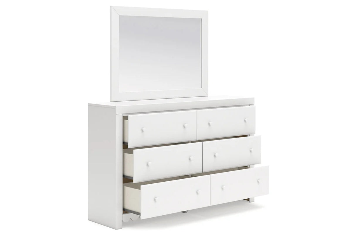 Mollviney White Youth Panel Bedroom Set