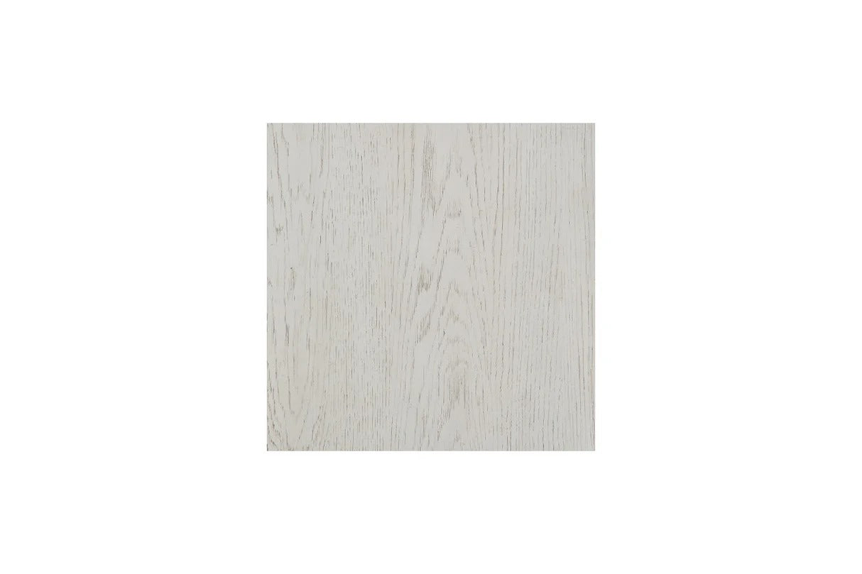 Robbinsdale Antique White Mirrored Vanity with Bench