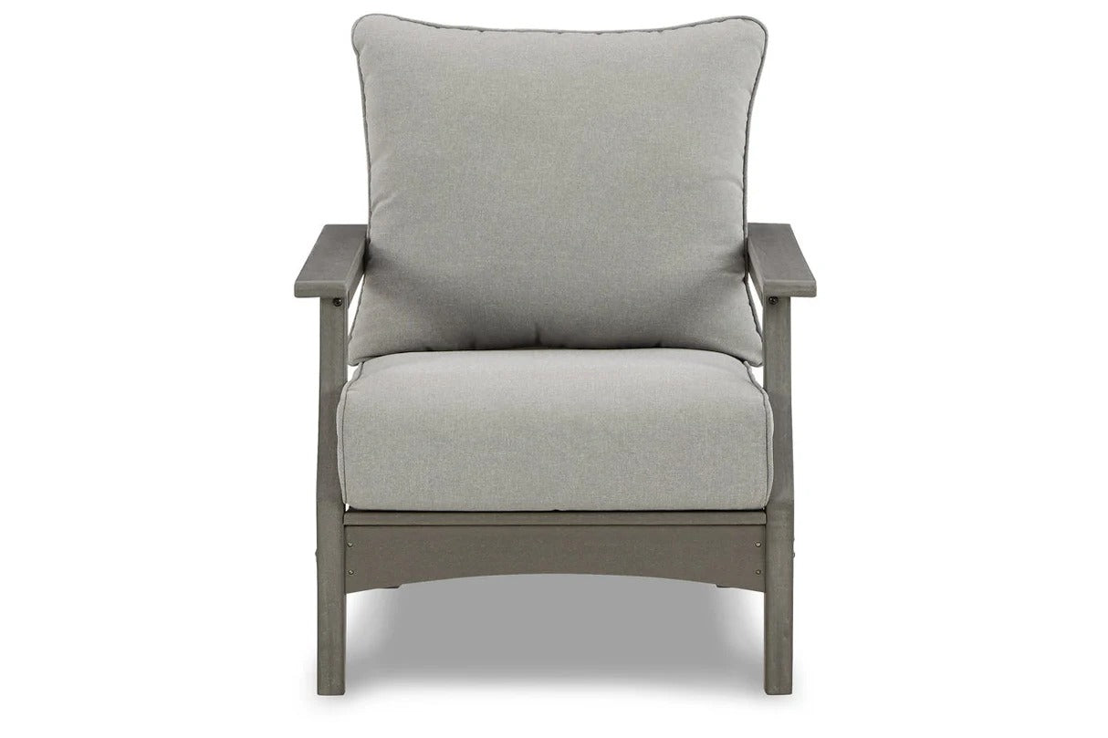 Visola Gray Lounge Chair with Cushion