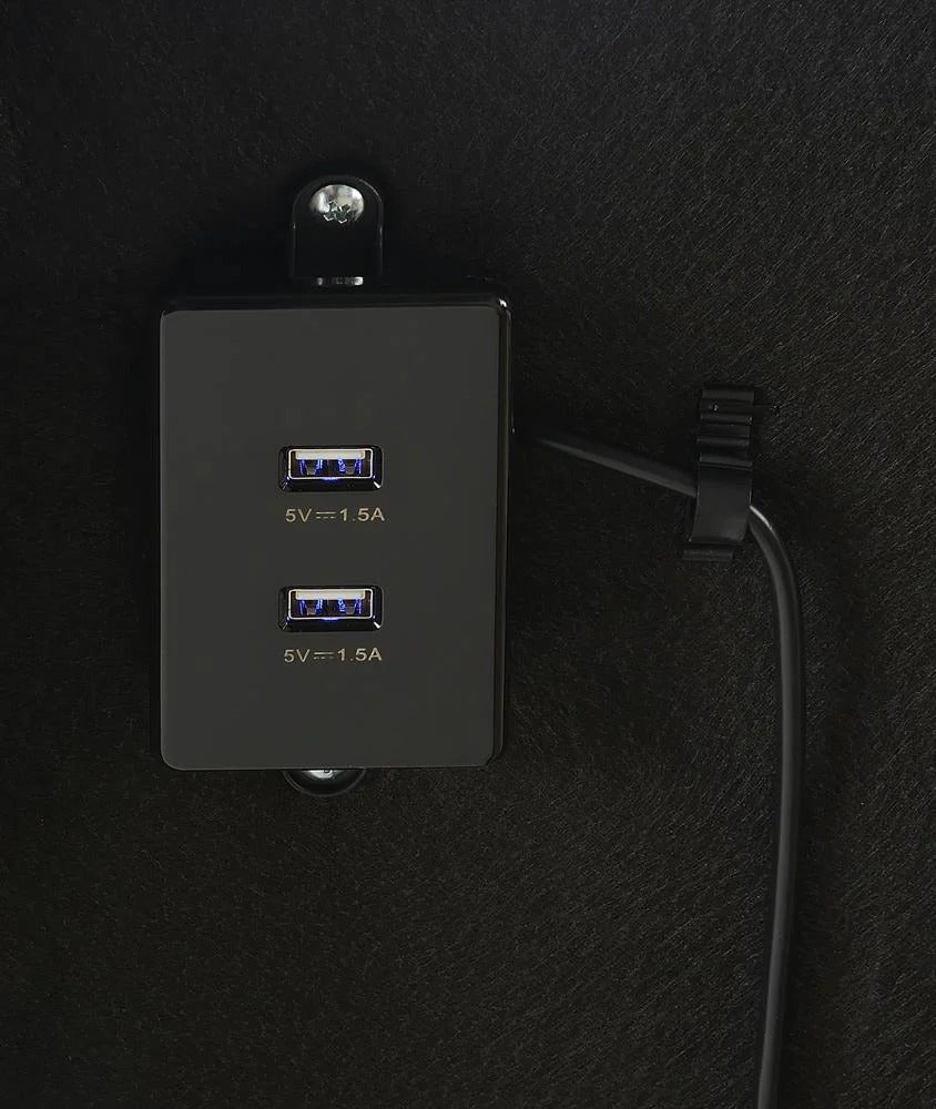 Clara Gray and Black Full Adjustable Bed Base