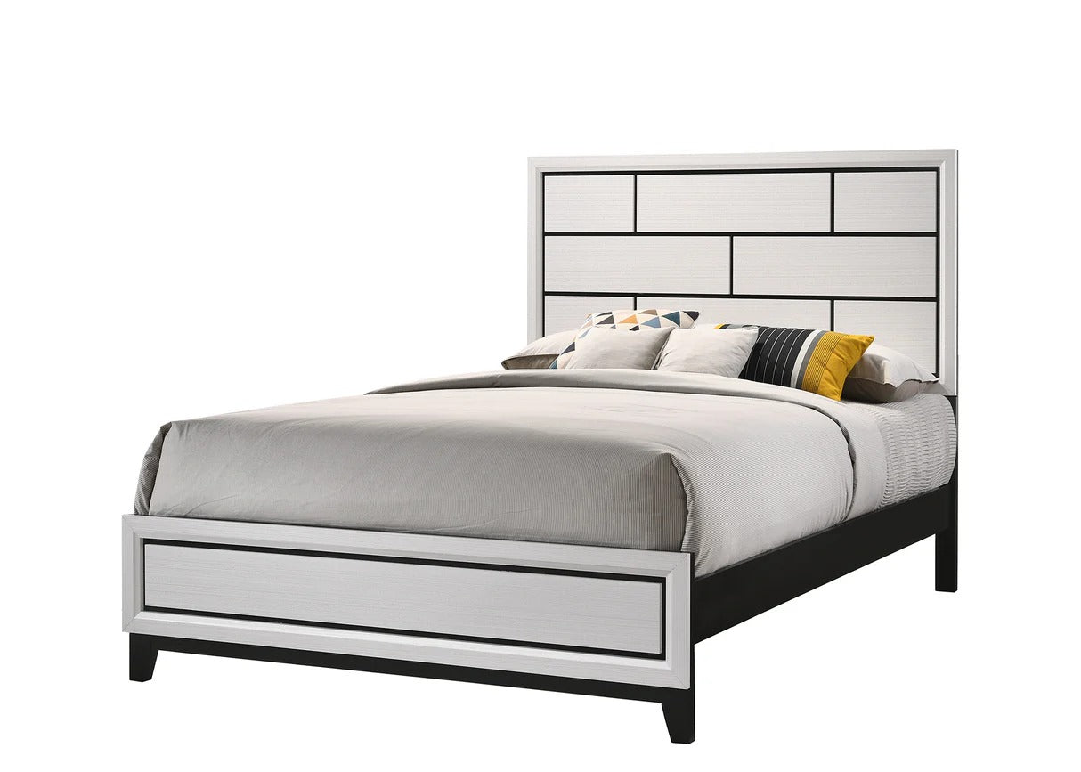 Akerson Chalk Full Panel Bed